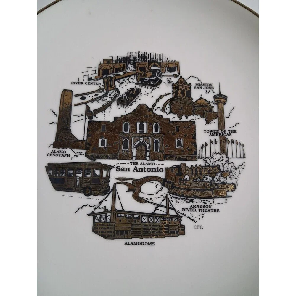 San Antonio  Texas The Alamo Plate